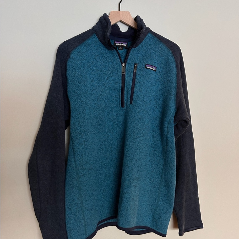 Patagonia Blue Quarter-Zip Pullover